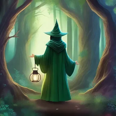 With a magical point of view, the young sorcerer could see beyond the veil and witness the mythical creatures that dwelled in the enchanted forest.