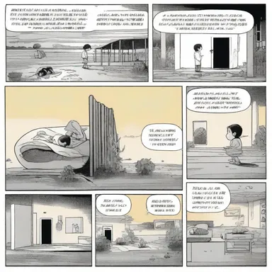 The comic strip depicted a series of mournful scenes that touched the readers' hearts, bringing tears to their eyes.