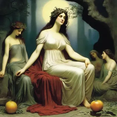 According to Greek mythology, Persephone's mother, Demeter, went into a mournful state when her daughter was taken to the underworld by Hades.