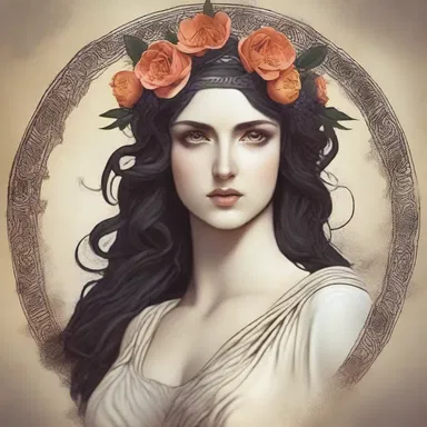 According to Greek mythology, Persephone's mother, Demeter, went into a mournful state when her daughter was taken to the underworld by Hades.