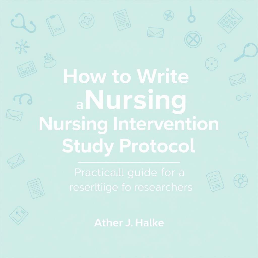 A book cover design for 'How to Write a Nursing Intervention Study Protocol: A Practical Guide for Researchers'