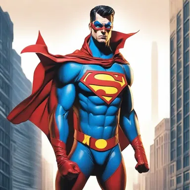 The artist created a photogenic superhero character with stunning features and a captivating presence.