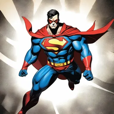 The artist created a photogenic superhero character with stunning features and a captivating presence.