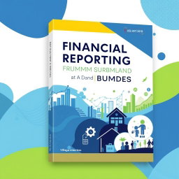 A professional and visually appealing book cover for 'Financial Reporting for UMKM and BUMDES'