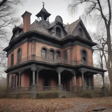 The old haunted mansion was said to be cursed, with previous owners being driven to madness after being burdened with exorbitant rack rent.