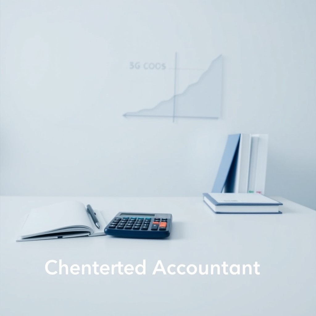A simple and professional LinkedIn cover picture designed for a Chartered Accountant (CA) and ACCA aspirant