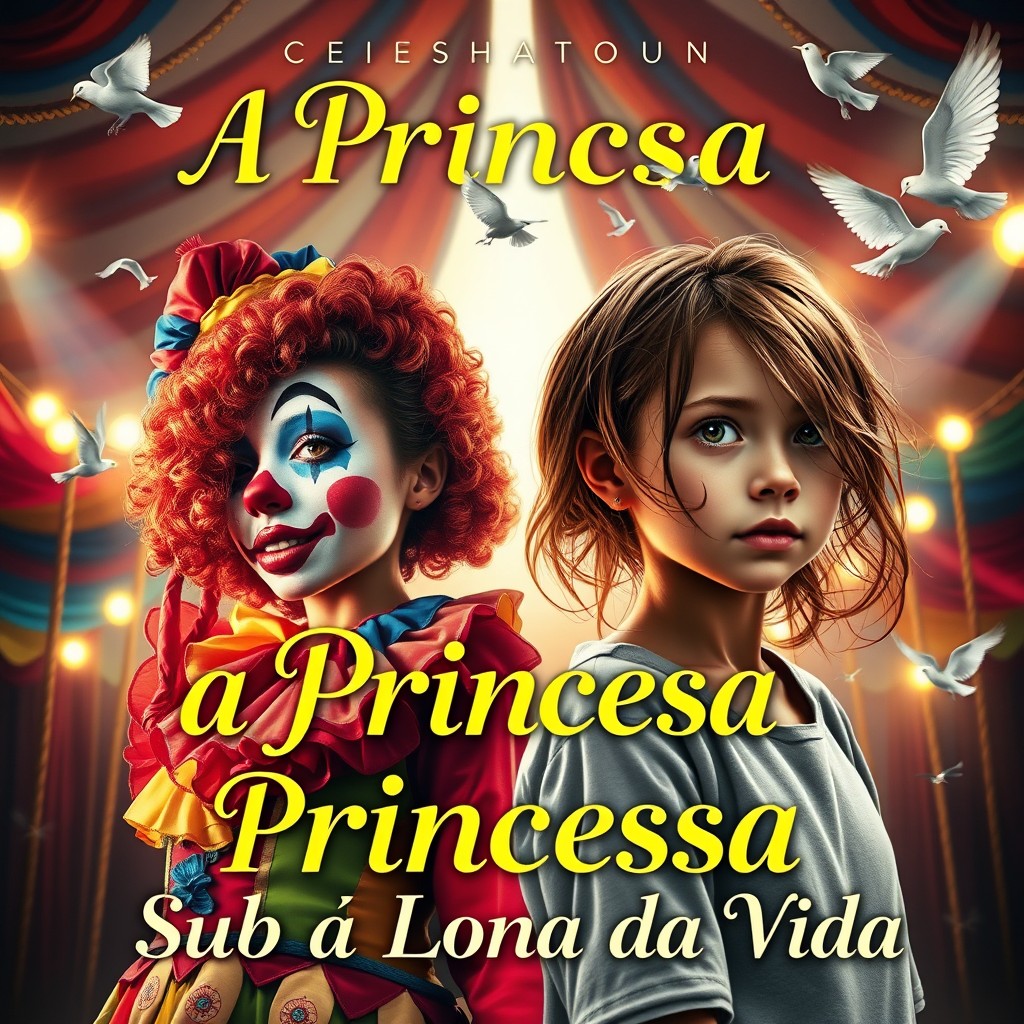 A captivating book cover titled 'A Princesa Sob a Lona da Vida'
