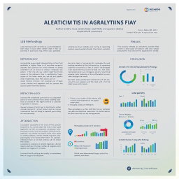 An academic poster featuring a clean, modern design layout, showcasing detailed research findings