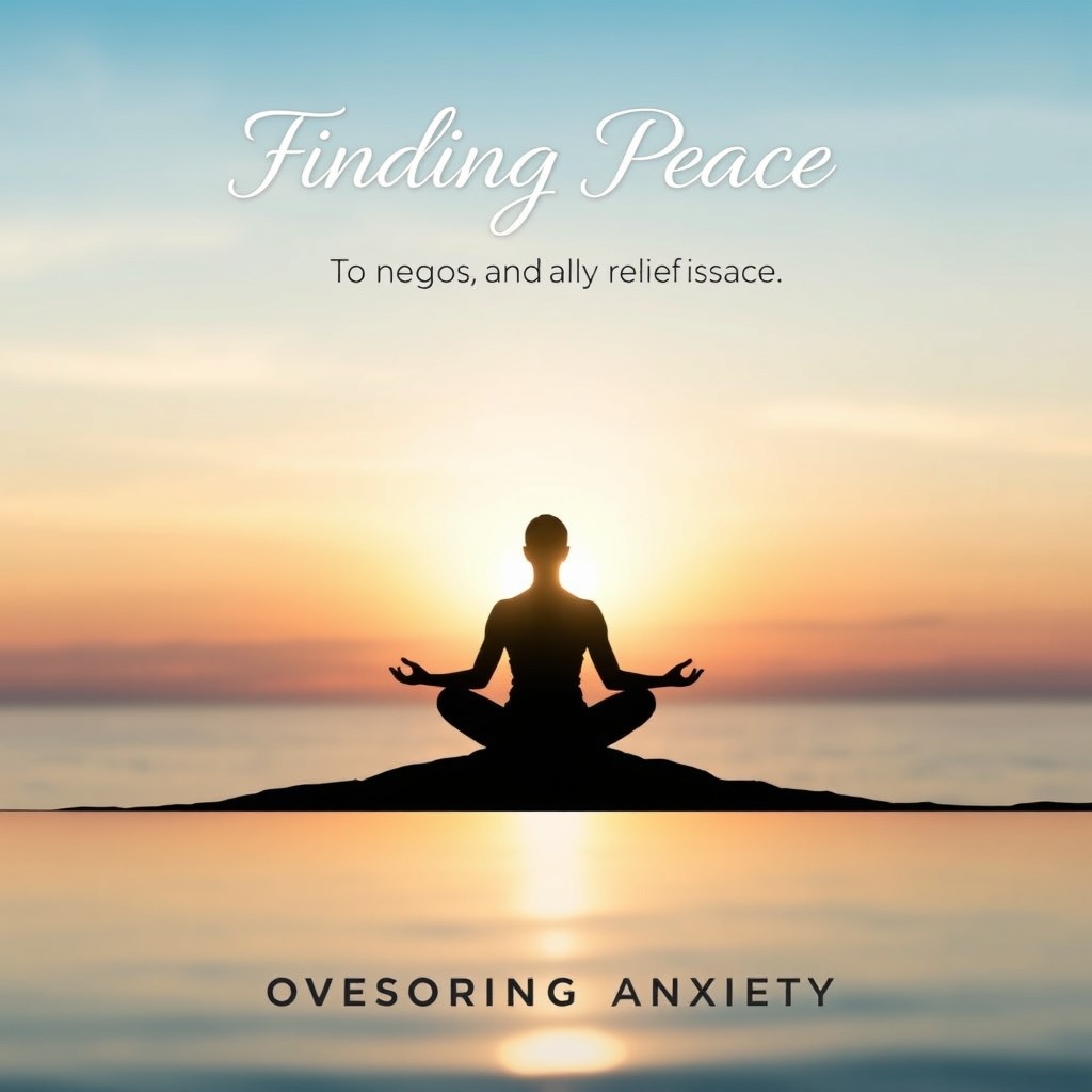 An e-book cover design about Anxiety that conveys relief, hope, and mental clarity