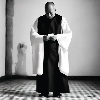 In many religious ceremonies, priests use a hand towel to wash their hands as a symbol of purification.