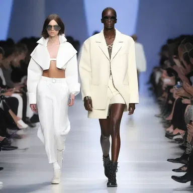 The negativist model refused to wear the designer's collection and instead wore a completely different outfit on the runway.