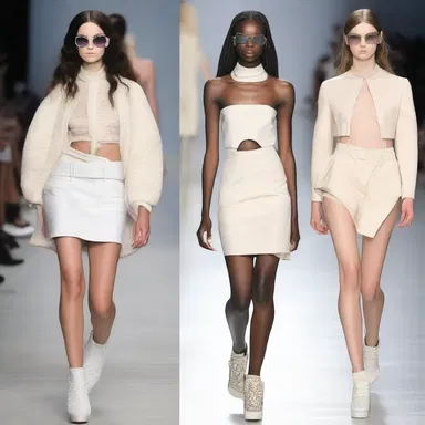 The negativist model refused to wear the designer's collection and instead wore a completely different outfit on the runway.