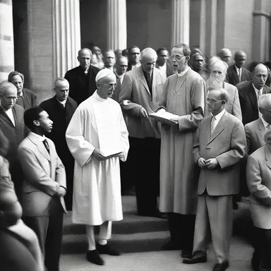 The negativist congregation member defied the priest's sermon and loudly proclaimed beliefs opposite to the teachings of the church.