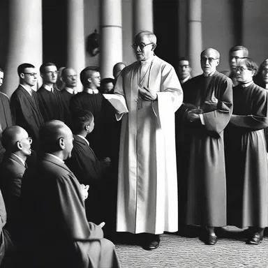 The negativist congregation member defied the priest's sermon and loudly proclaimed beliefs opposite to the teachings of the church.