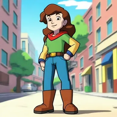 The animated series featured a brave and determined footslogger as one of the main characters.