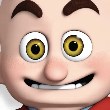 The animated character was often shown with dilated pupils, suggesting he was using bennies.
