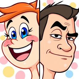 Radiant Joy: Happy Cartoon Faces