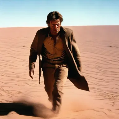 The thrilling movie depicted a character trapped in a scorching desert, facing the danger of hyperthermia as he struggled to survive.