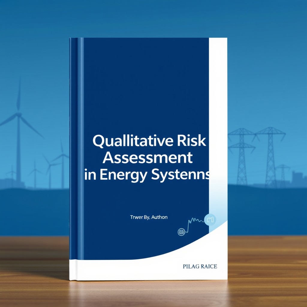 A professional and sophisticated book cover design for the title 'Qualitative Risk Assessment in Energy Systems'