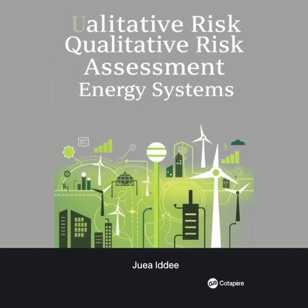 A polished and academic book cover design for the title 'Qualitative Risk Assessment in Energy Systems'