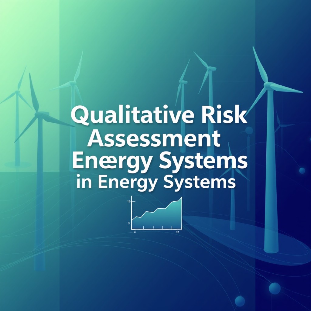 A sleek and professional book cover design for an academic audience, titled "Qualitative Risk Assessment in Energy Systems