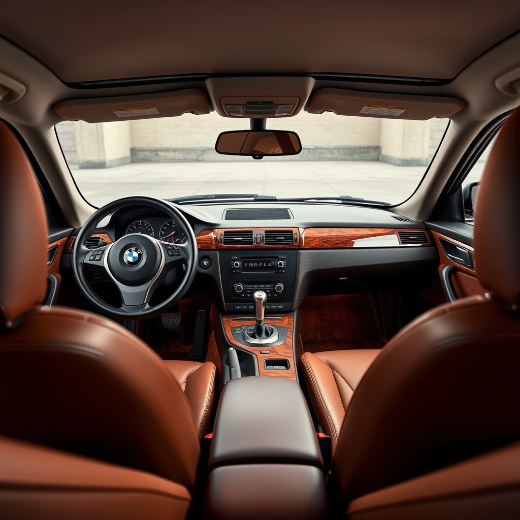 An interior redesign of a 2008 BMW 1 Series 3-door coupe, maintaining fidelity to the original design while incorporating exceptional materials and a retro touch