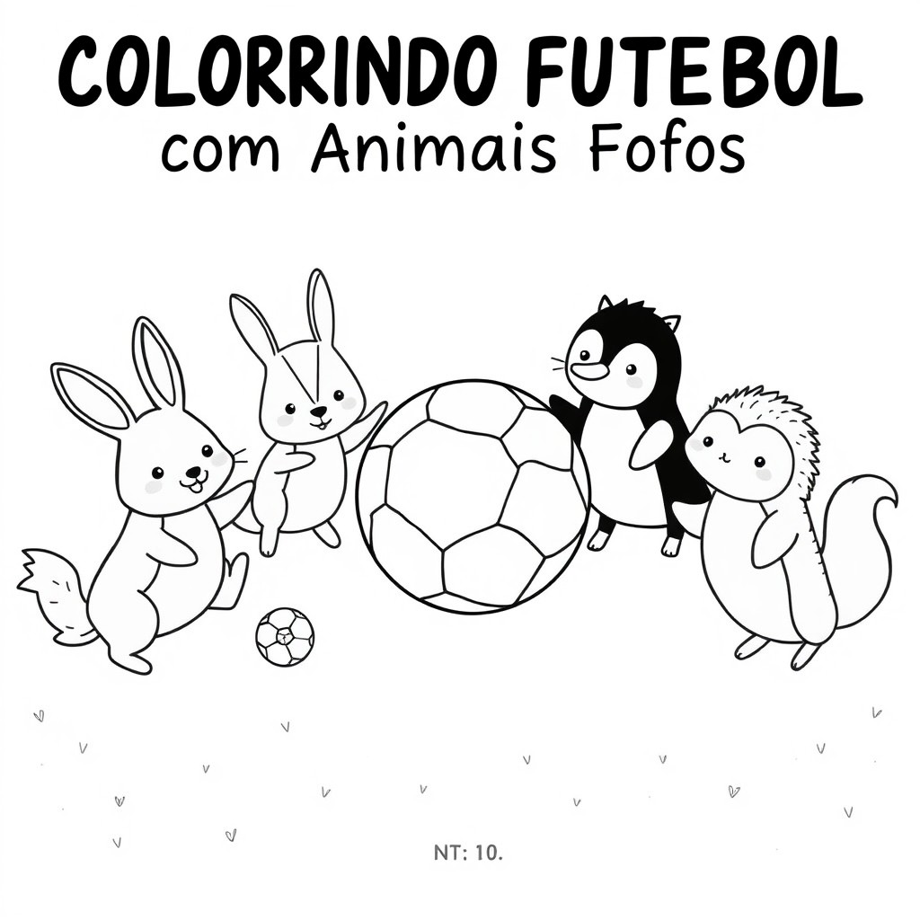 A black-and-white line art cover illustration for a children's coloring book in the style of Bobbie Goods