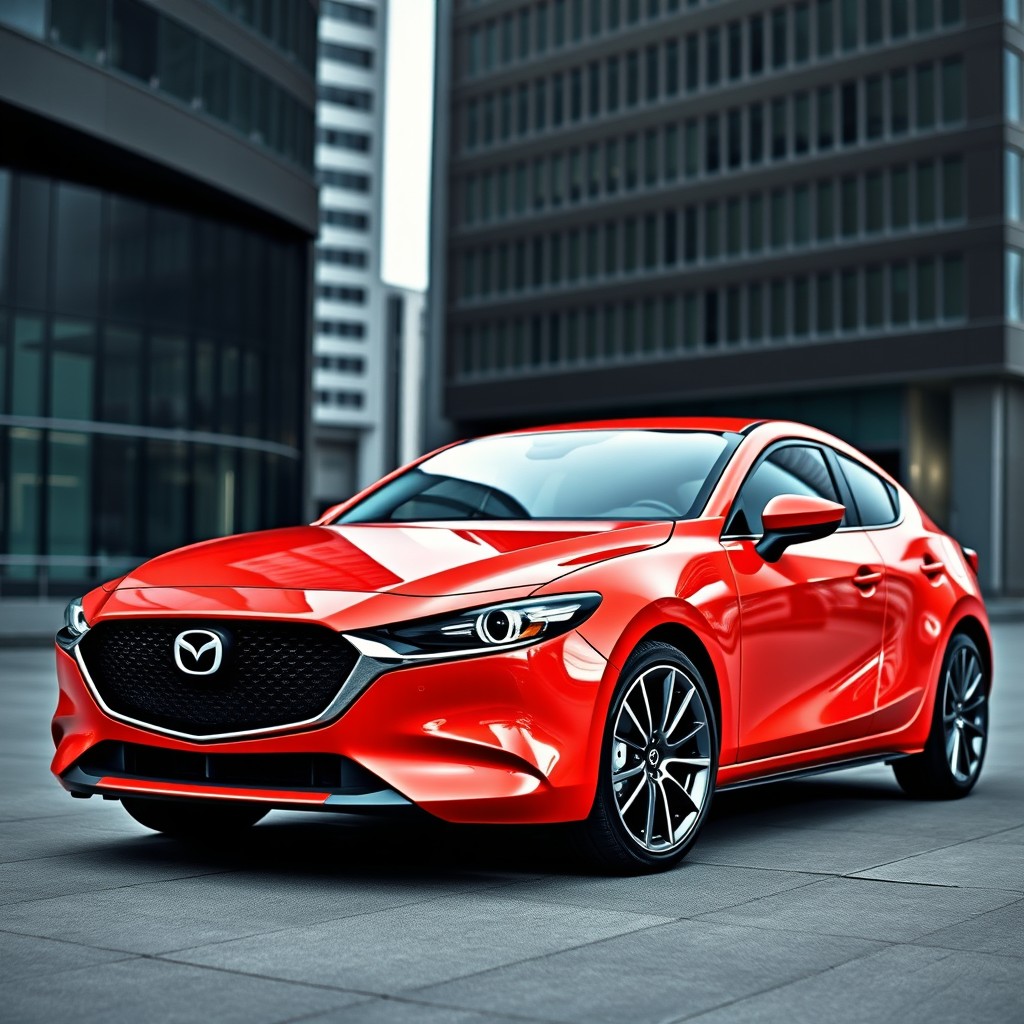A sleek and modern design of a Mazda 323 Coupe BG Protege, showcasing a stylish and contemporary look