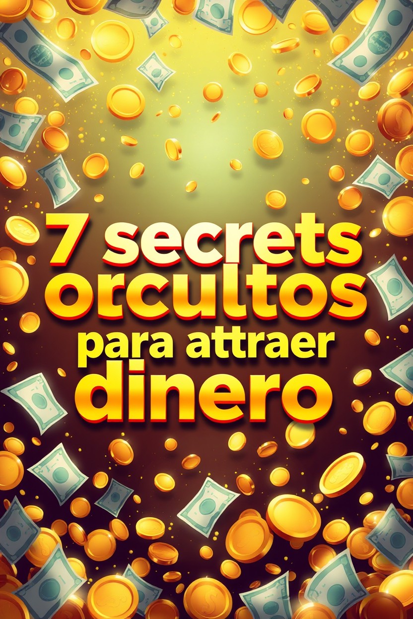 A stunning illustration featuring a golden background filled with floating coins and dollar bills