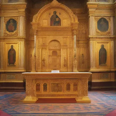 The altar in the church was adorned with an encrustation of gold and precious stones.