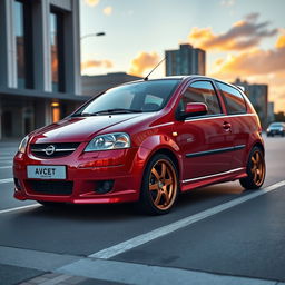 A sleek and sporty 2006 Aveo GTI featuring stylish bronze alloy rims