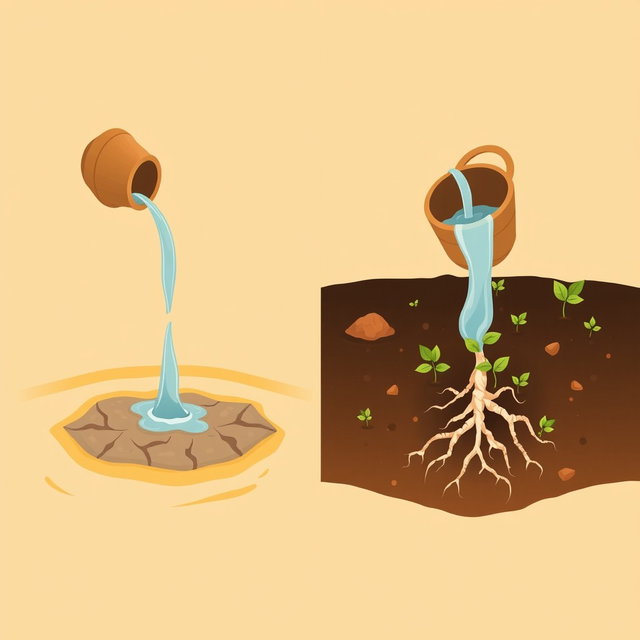 A professional split-panel illustration inspired by AlUla’s desert-to-oasis heritage for a corporate presentation