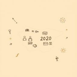A professional doodle-style illustration for a corporate presentation featuring a simple hand-drawn outline of Saudi Arabia at the center