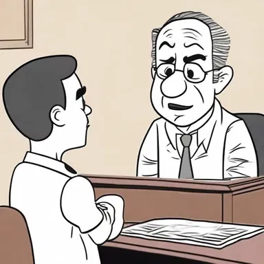 In the cartoon show, the character was deposed in court and had to make a deposition about the crime.
