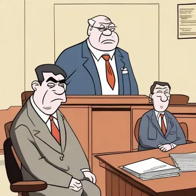 In the cartoon show, the character was deposed in court and had to make a deposition about the crime.