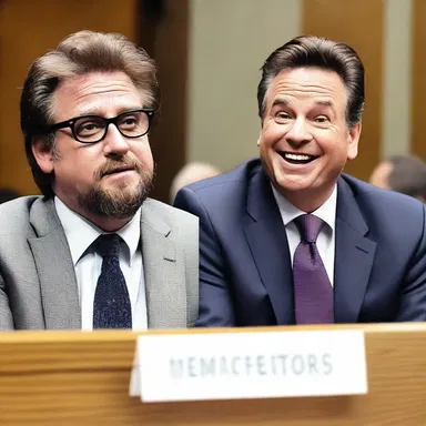 The comedian made a funny joke about a witness who couldn't stop swearing during his deposition.