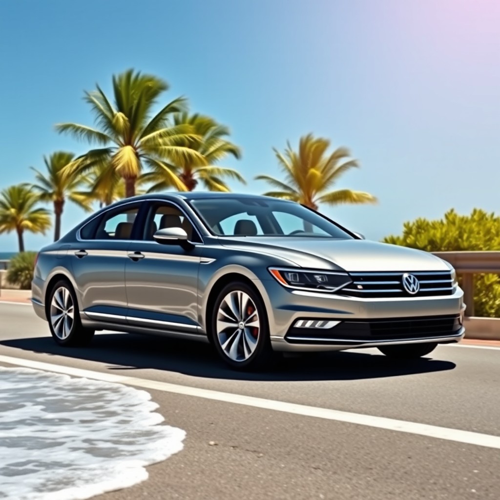A sleek and modern Volkswagen Passat, showcasing its elegant lines and contemporary design