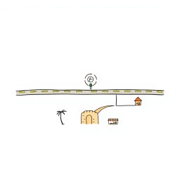 A professional doodle-style infographic for a corporate presentation featuring a clean 3-step horizontal diagram that spans across the slide