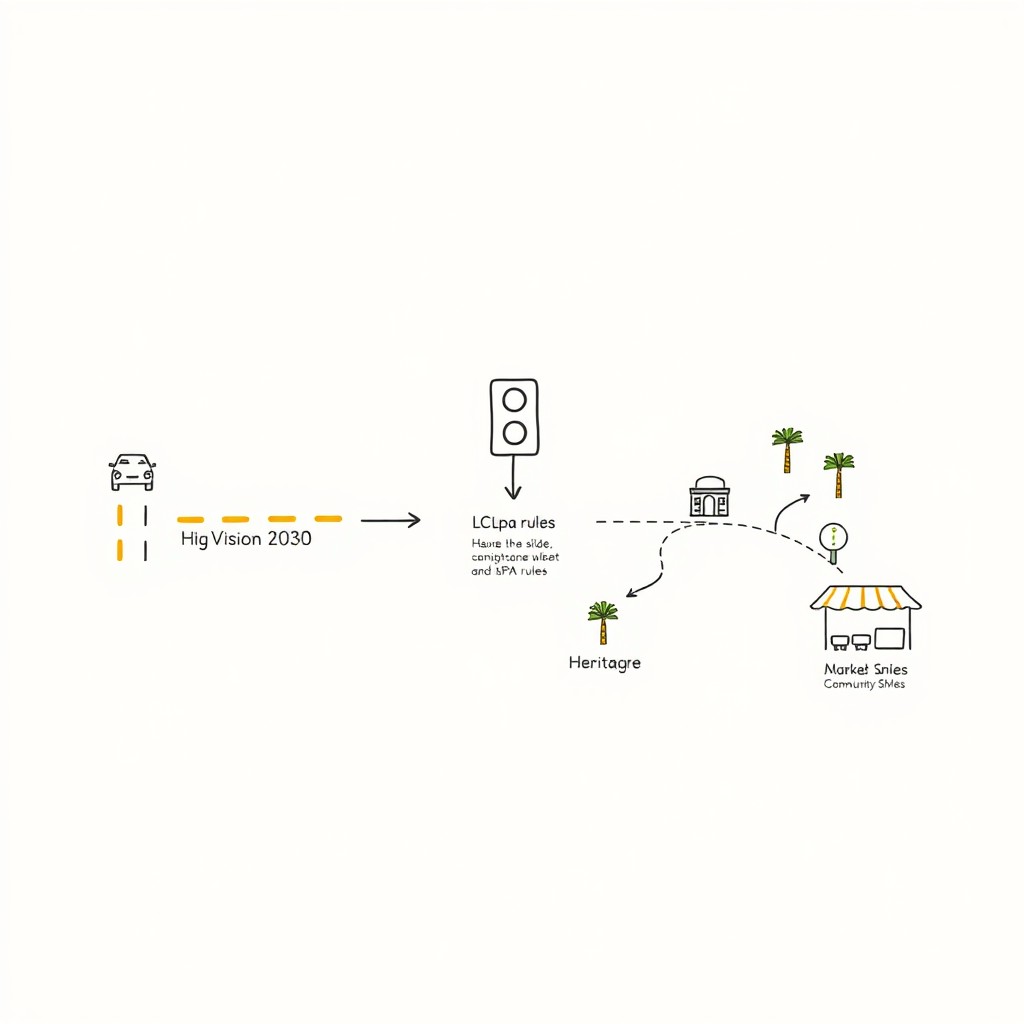 A professional doodle-style infographic designed for a corporate presentation, featuring a clean 3-step horizontal diagram that spans across the slide