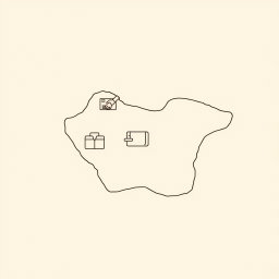 A professional doodle-style illustration for a corporate presentation featuring a clean outline map of Saudi Arabia at the center