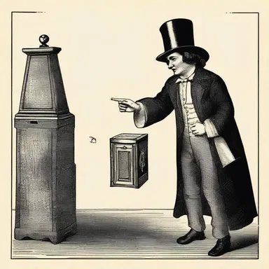 The magician claimed to saw a lady in half, but it was deceptively performed with a hidden compartment in the box.