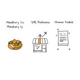 A professional doodle-style infographic illustration designed for a corporate presentation, featuring three panels arranged side by side