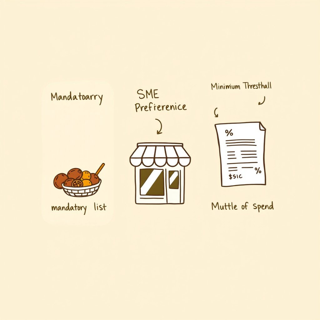 A professional doodle-style infographic illustration designed for a corporate presentation, comprising three panels arranged side by side