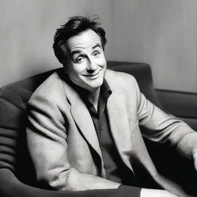 The comedian told a joke about a banker living comfortably.