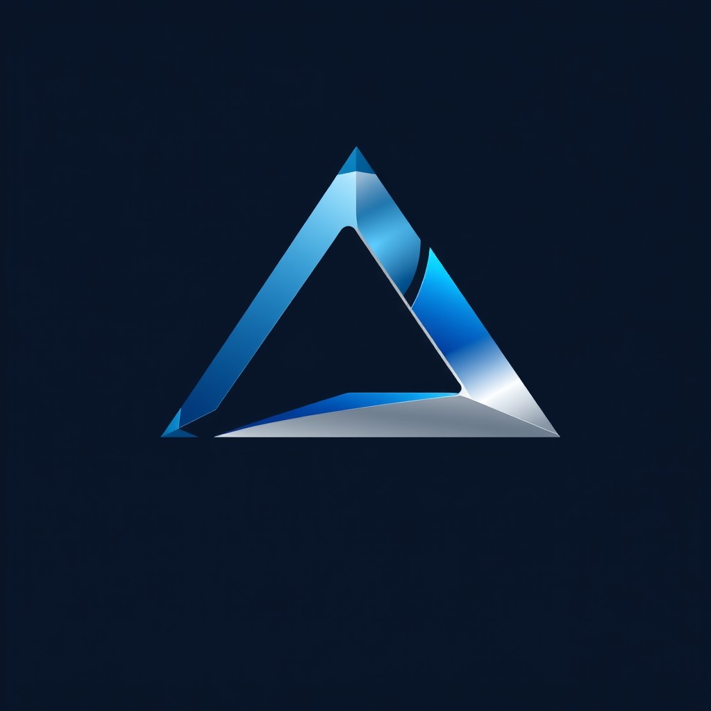 A modern and sleek logo design that incorporates a stylized letter 'A'