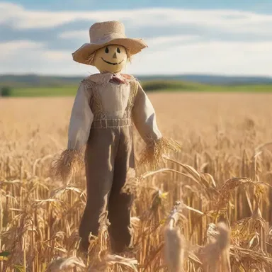 Why did the scarecrow feel comfortably in the field? Because it was outstanding in its field!
