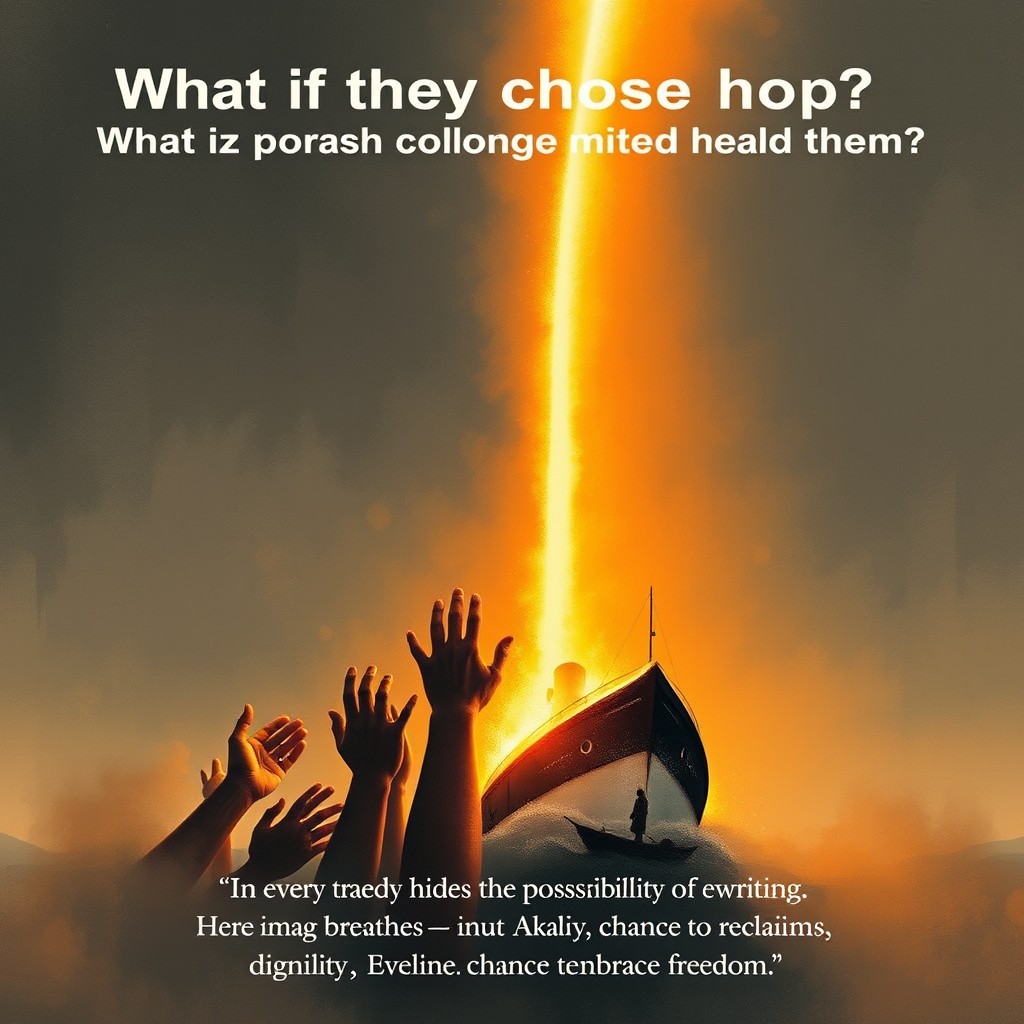 A dramatic and inspiring scene depicting a gold and orange streak cutting through a gray background, symbolizing hope and renewal
