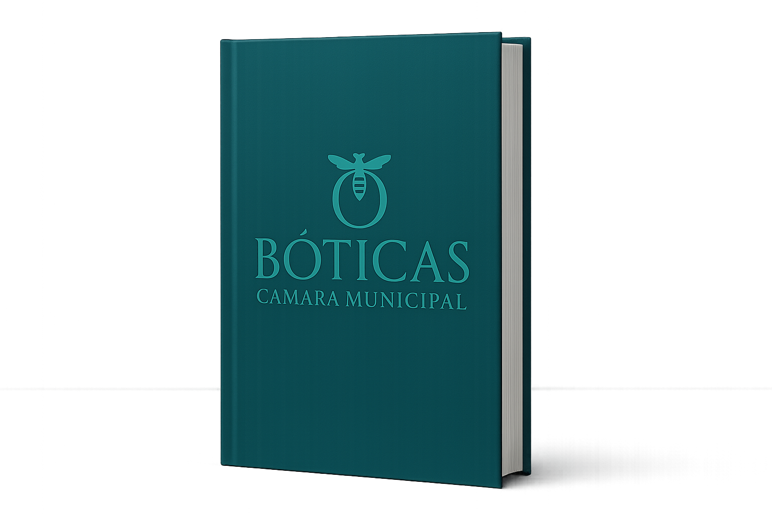 Include the logo of the municipality of “BOTICAS”, on the front of the book, attached.