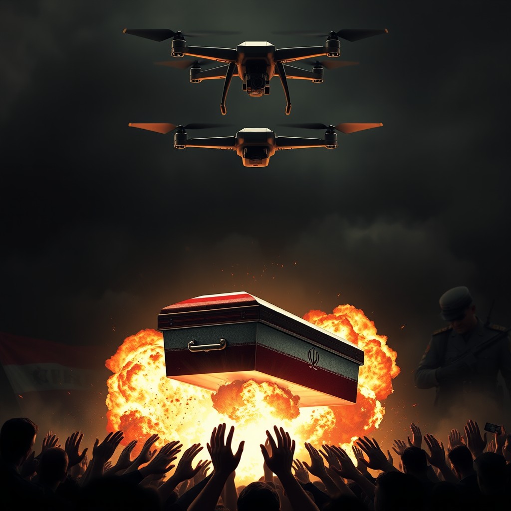 A dark and serious police-themed scene centered around an explosion