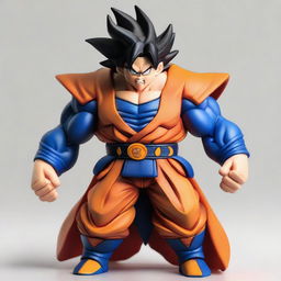 An incredible fusion of Goku from Dragon Ball Z and Superman. A figure embodying the combined might and characteristics of two iconic superheroes.